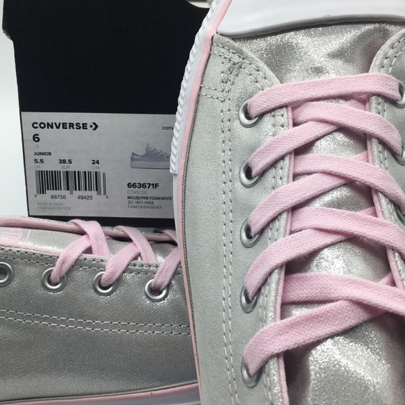 CONVERSE CTAS OX mouse/pink foam/white - Picture 6 of 8